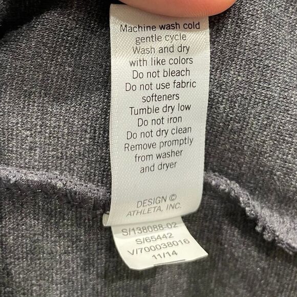 Athleta Illusion Long Sleeve Dress in Charcoal Heather Gray - Size: XXS - Picture 10 of 11